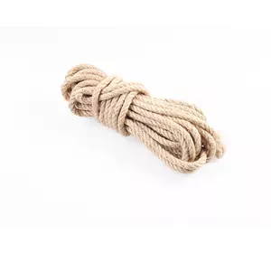 Мотузка для шибарі, натуральна 6мм/8м, джут, бондаж